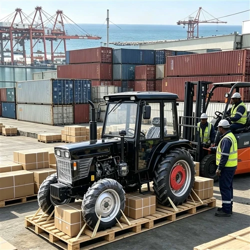 LEADRAY Have Landbrugs-firehjulstrækker Forsendelse til Zimbabwe Port